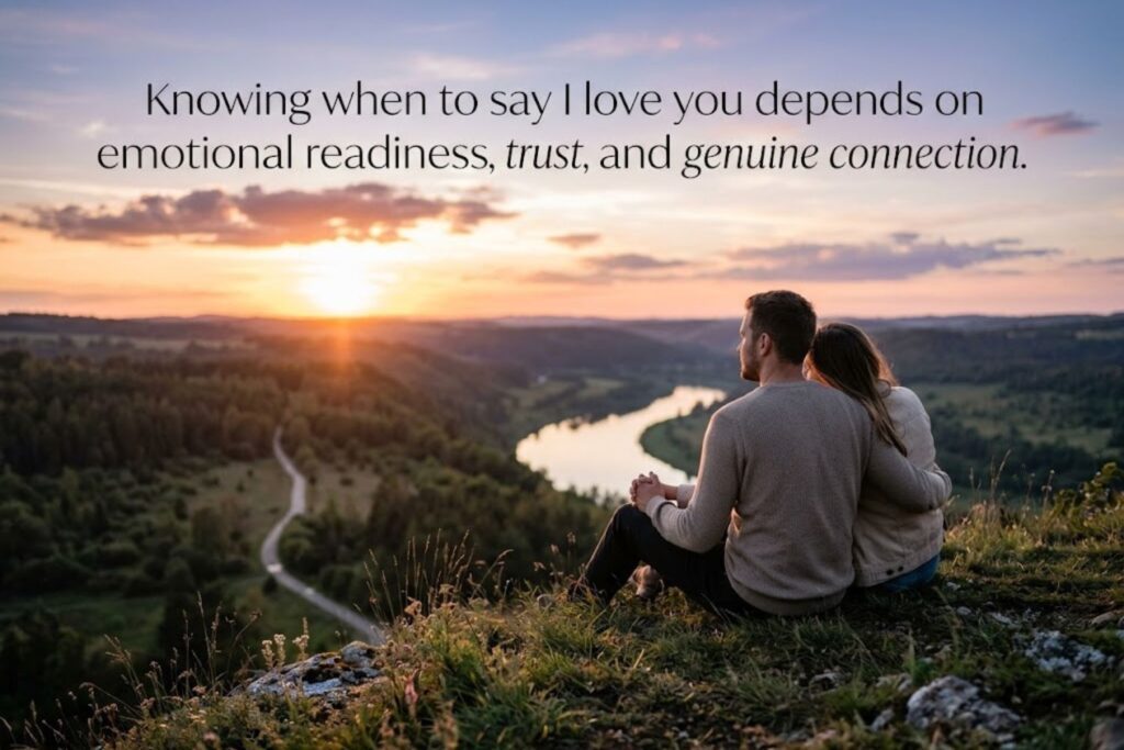 Couple having a meaningful conversation about love and emotional connection in a relationship