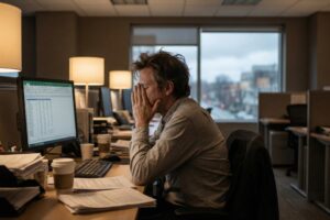 work makes you depressed