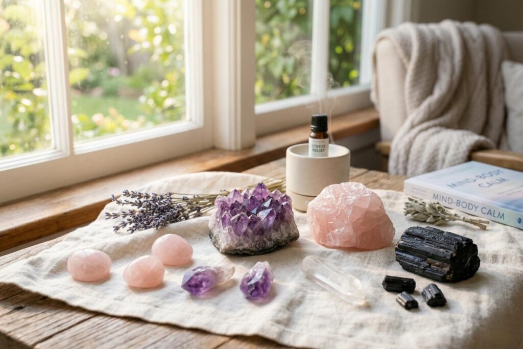 crystals for stress relief