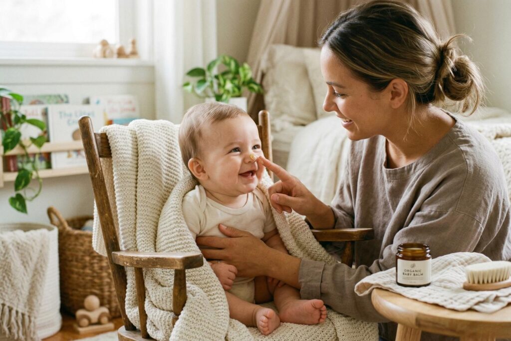 earth mama organic baby face nose