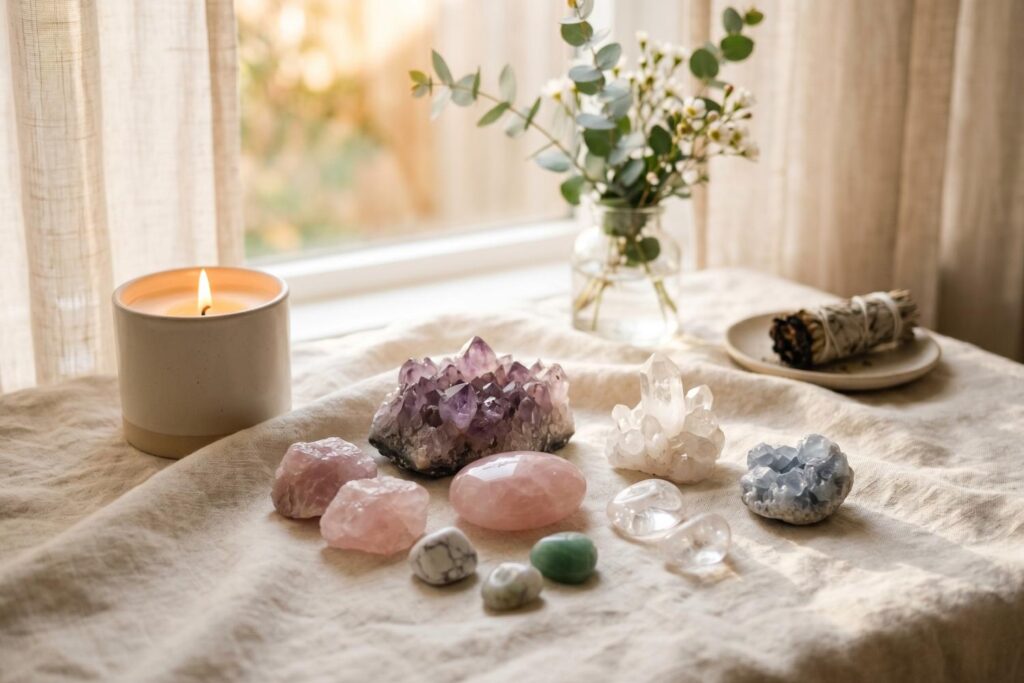 crystals for stress relief