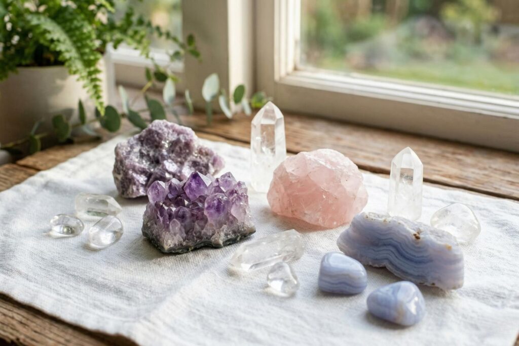 crystals for stress relief