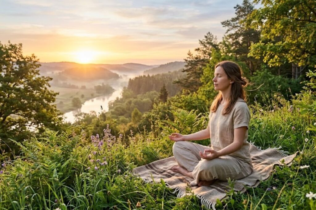 living in the present moment